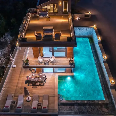فندق Kalkan Merkez'de Deniz Manzarali Lueks *