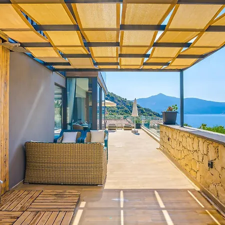 فندق Kalkan Merkez'de Deniz Manzarali Lueks *